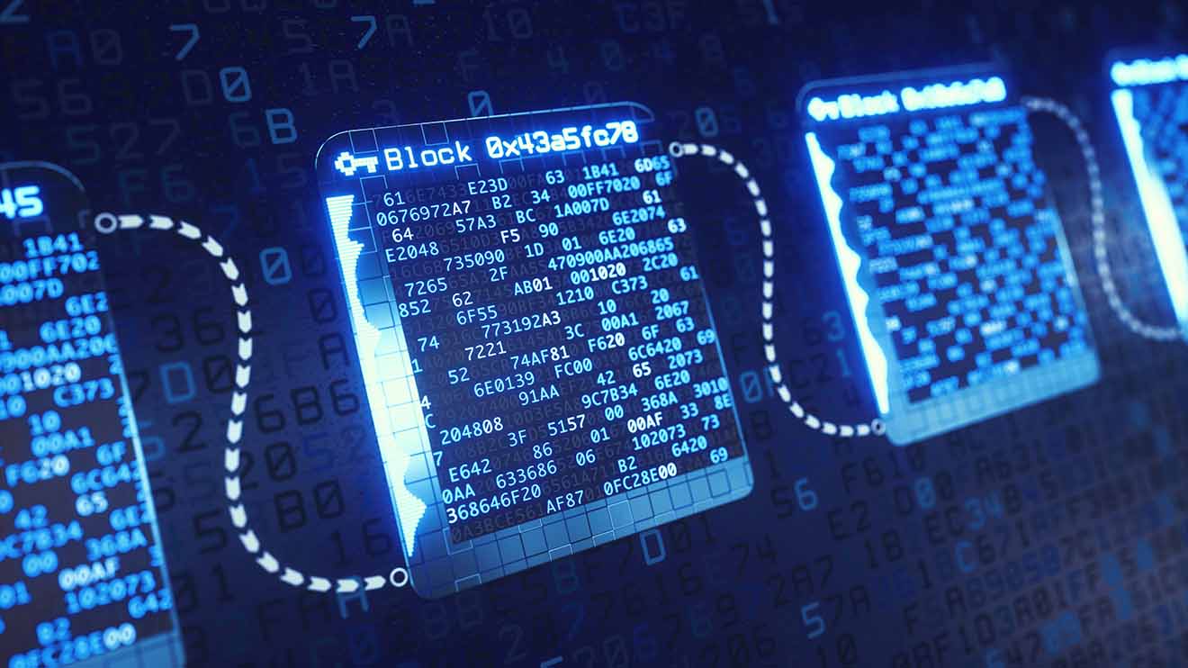 Eine Blockchain ist eine Datenbank, die sich aus mehreren Datenblöcken zusammensetzt, die chronologisch aneinandergekettet sind.
