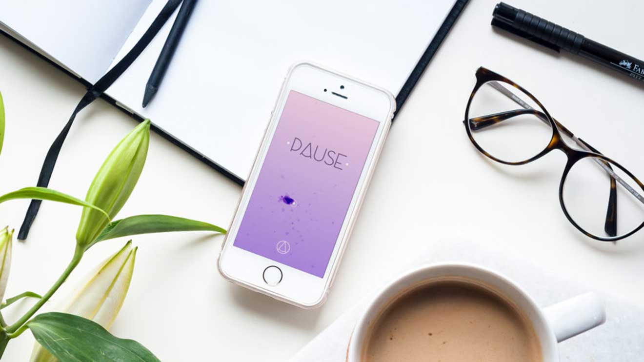 Abschalten: Die App PAUSE will uns helfen, im Alltag unsere Mitte zu finden. PAUSE basiert auf den Prinzipien der Achtsamkeitsmeditation.
